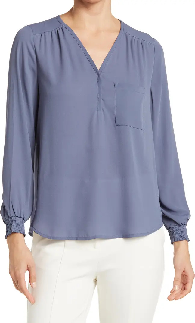 Smocked Cuff Long Sleeve Blouse | Nordstrom Rack