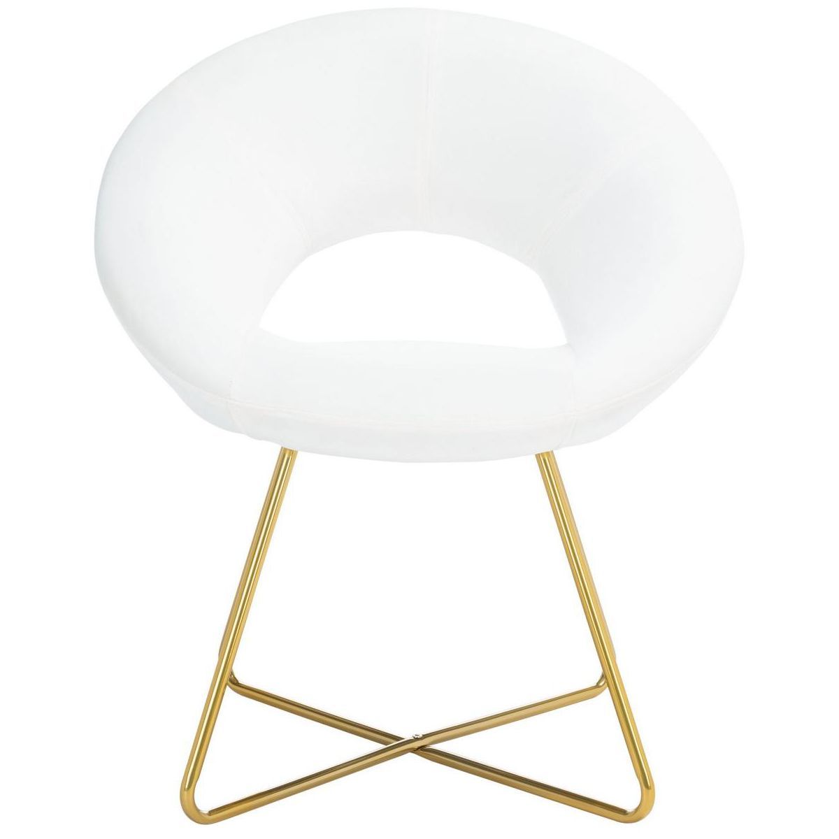 Aliena Accent Chair - Ivory/Gold - Safavieh. | Target