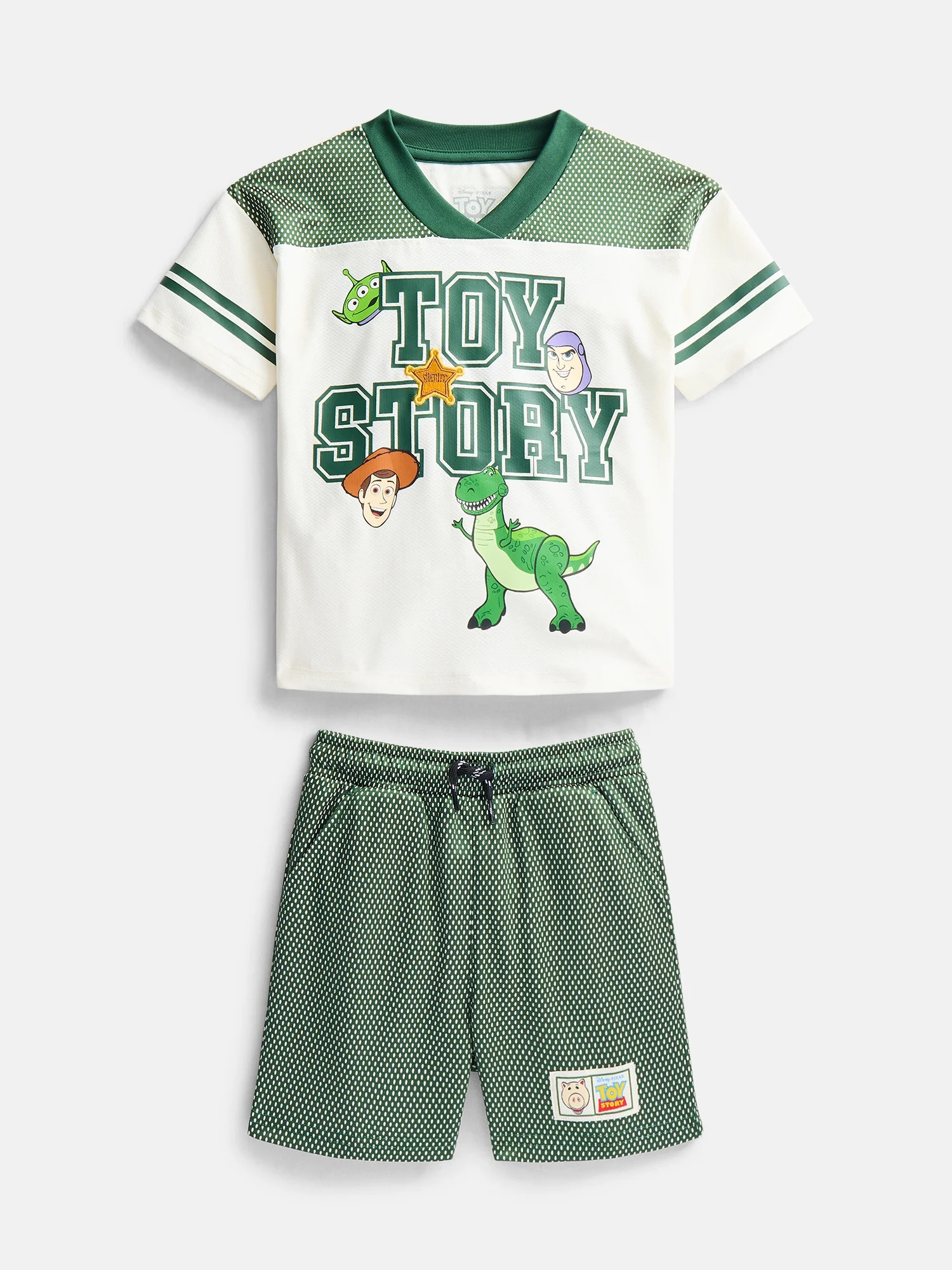Toy Story Toddler Boys Short Sleeve Football Tee and Shorts Set, 2 Piece, Sizes 12M-5T | Walmart (US)