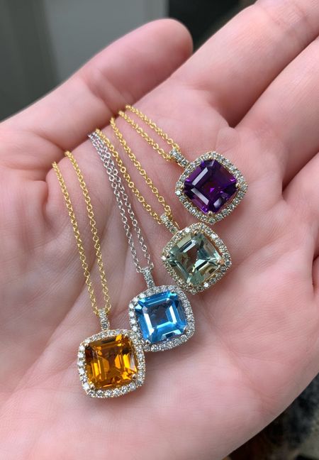 All the color for spring & summer! The perfect semi-precious gemstone pendants in 14k gold & diamonds. 

Necklace
Layered necklaces
Fine jewelry
Gold jewelry
Colored stone jewelry
Amethyst
Blue topaz
Citrine
Green amethyst 
Accessories
Outfit ideas
Jewelry wardrobee

#LTKStyleTip #LTKGiftGuide #LTKOver40