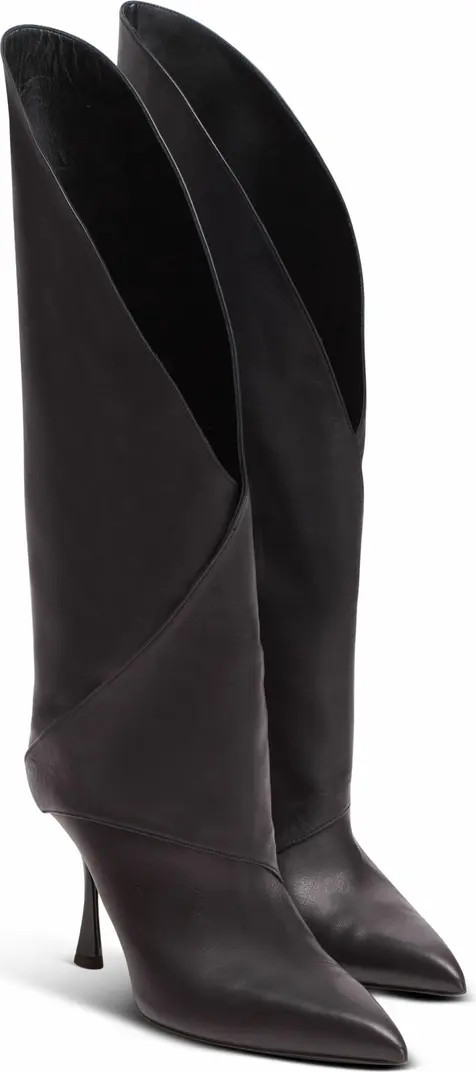 Balmain Twist Heeled Leather Boots | Nordstrom | Nordstrom