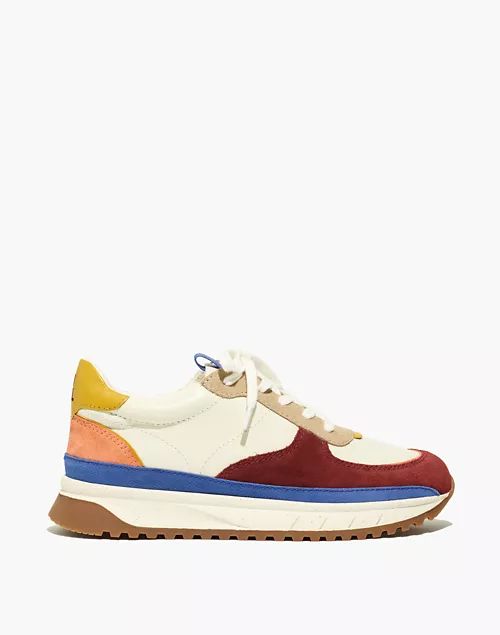 Kickoff Trainer Sneakers in Colorblock Leather and Suede | Madewell