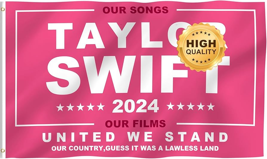 Taylor Swift 2024 Flag 3x5 ft Pink Musician Flags With Two Brass Eyelets - Indoor and Outdoor Fun... | Amazon (US)