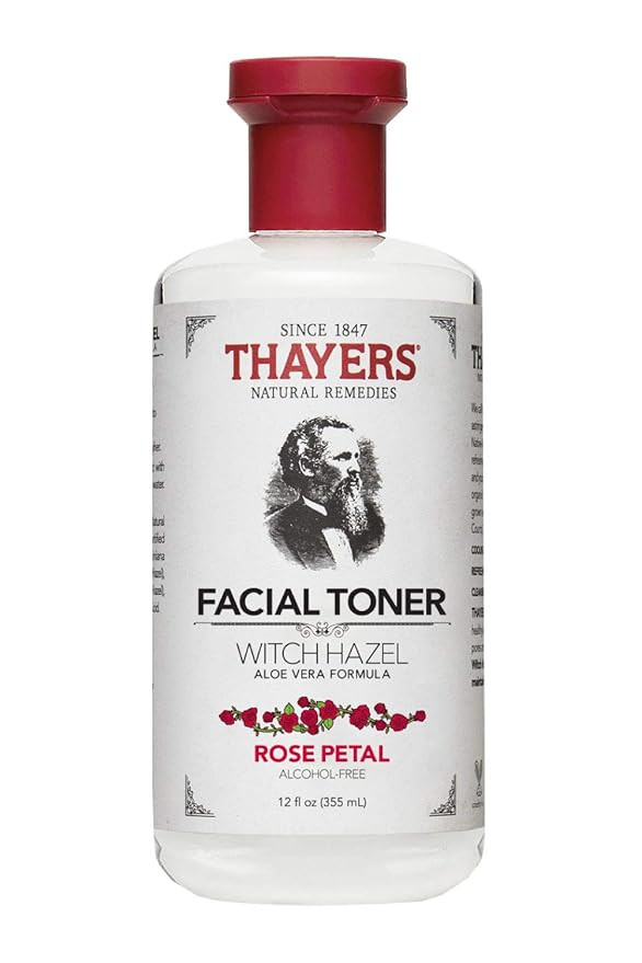 Thayers Alcohol-Free Rose Petal Witch Hazel Facial Toner with Aloe Vera Formula - 12 oz | Amazon (US)