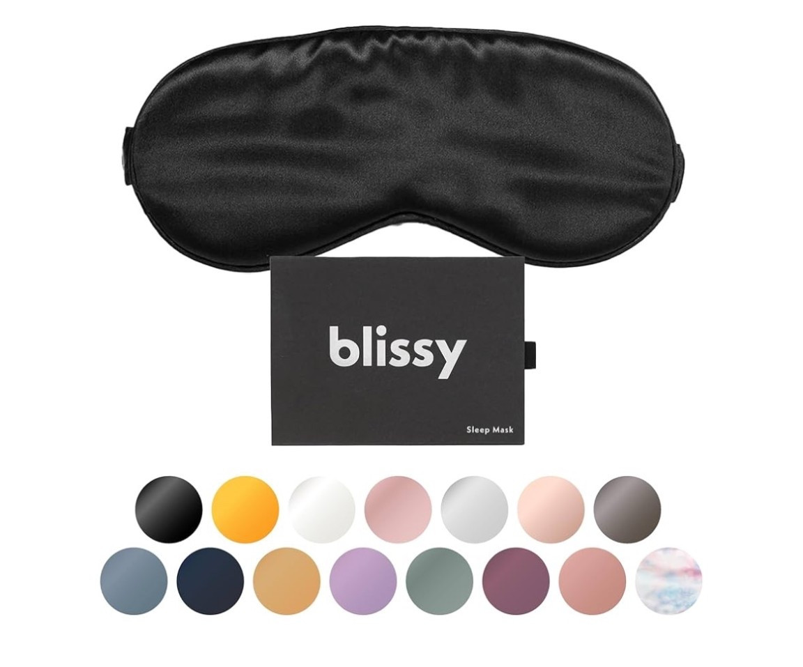 Blissy Silk Sleep Mask - Silk Eye Sleeping Mask for Women & Men for Total Blackout - Silk Eye Mask - 100% Pure Mulberry Silk, 22 Momme 6a