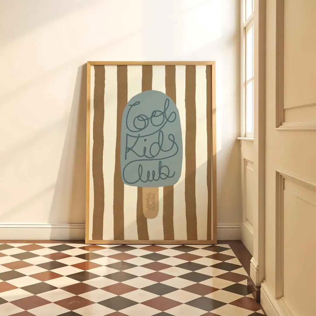 Cool Kids Club Digital Download Poster, Original Art, Quick and Easy Download, Best Seller, Strip... | Etsy (US)