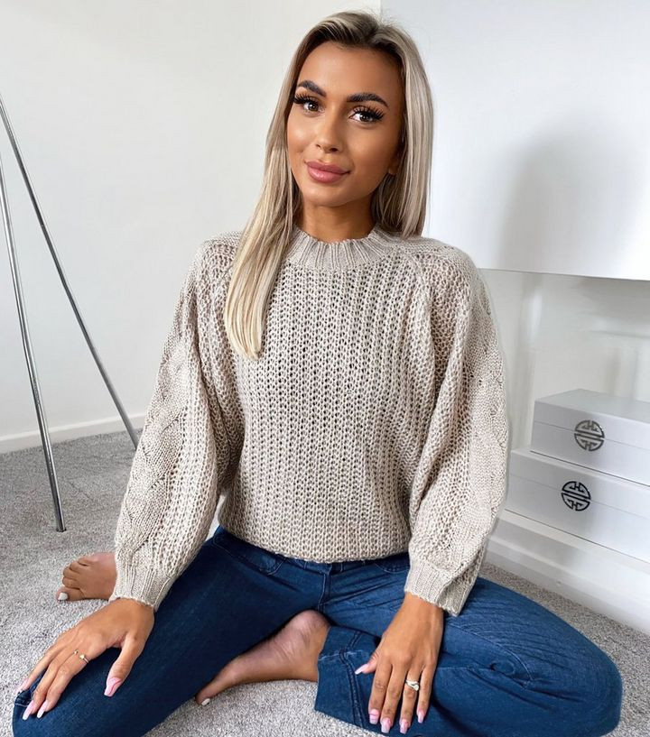 AX Paris Stone Cable Knit Jumper
						
						Add to Saved Items
						Remove from Saved Items | New Look (UK)