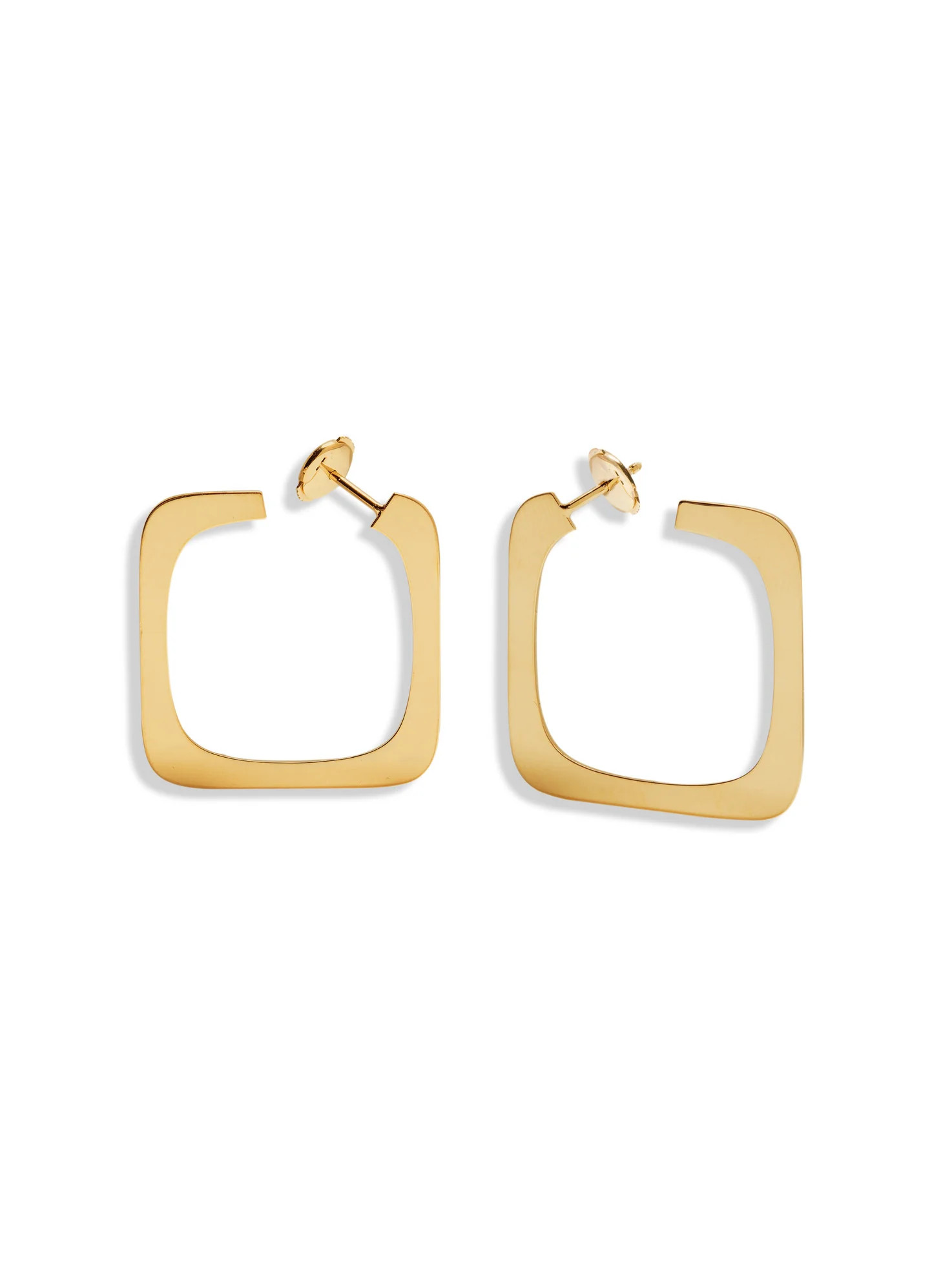 Impression Yellow Gold Large Hoop Earrings | YLANG 23