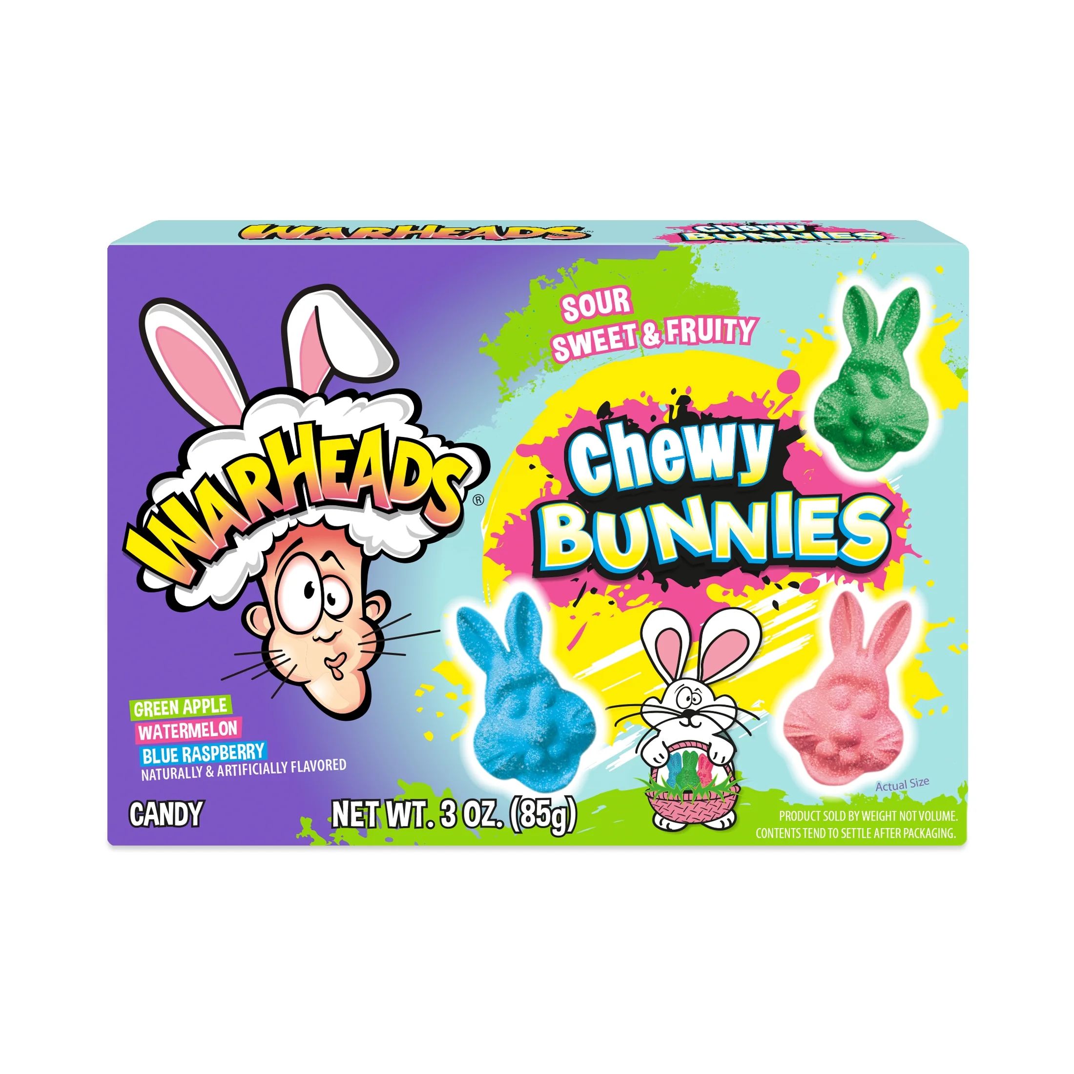 Warheads Chewy Bunnies 3oz Candy Theater Box | Walmart (US)