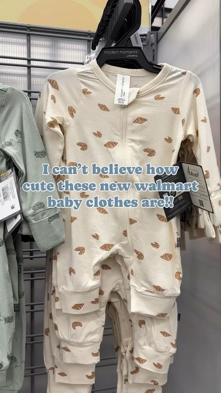 The cutest new baby clothes at Walmart!! Modern moments Walmart baby pajamas. 

These are sooo soft! They have that bamboo fabric feel! 

#walmartbaby #walmartfinds #babyclothes 

#LTKkids #LTKVideo #LTKbaby