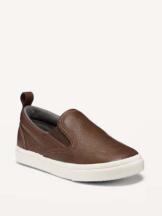 Faux-Leather Slip-Ons for Toddler Boys | Old Navy (US)