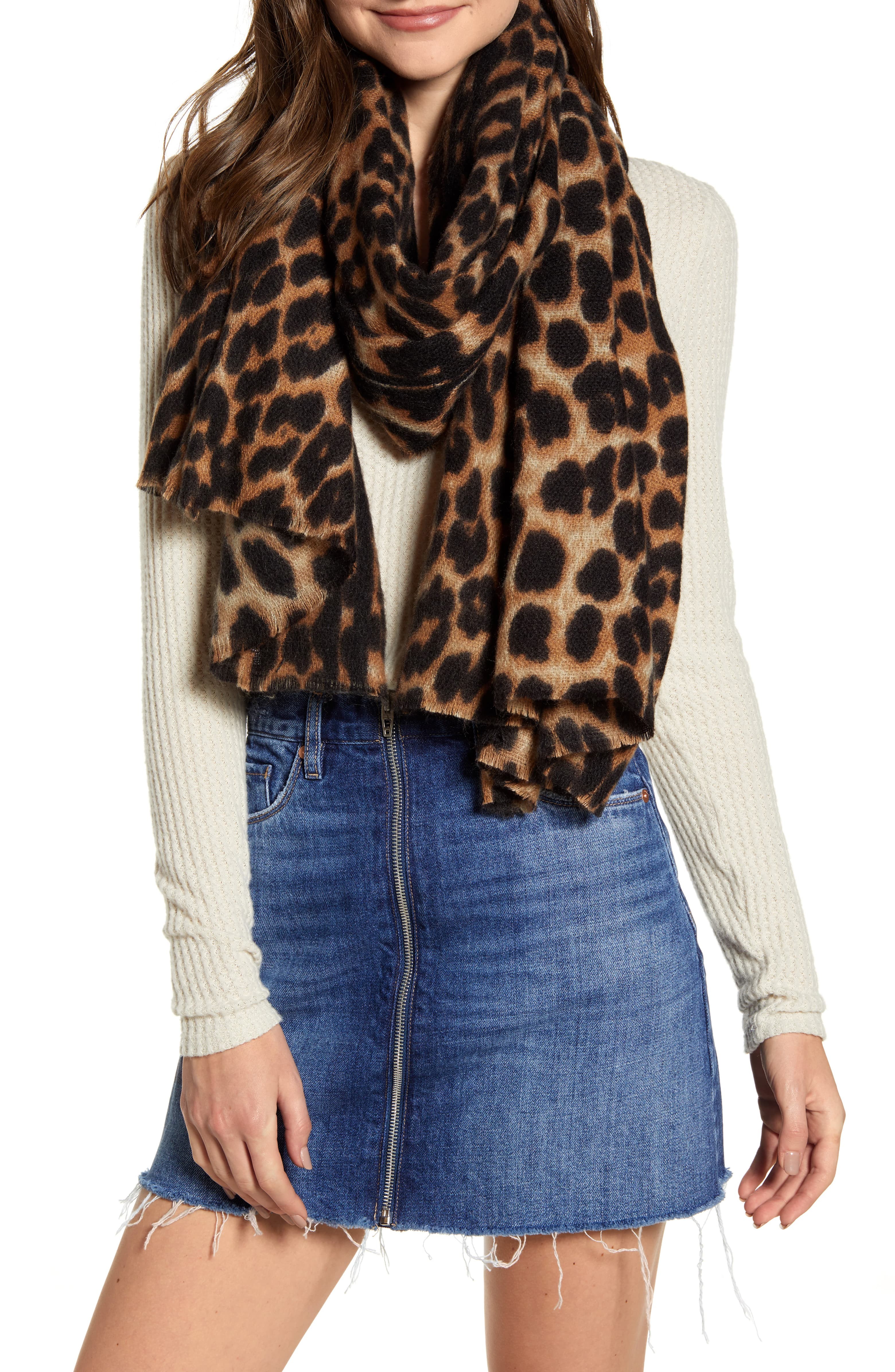 Leopard Print Blanket Scarf | Nordstrom