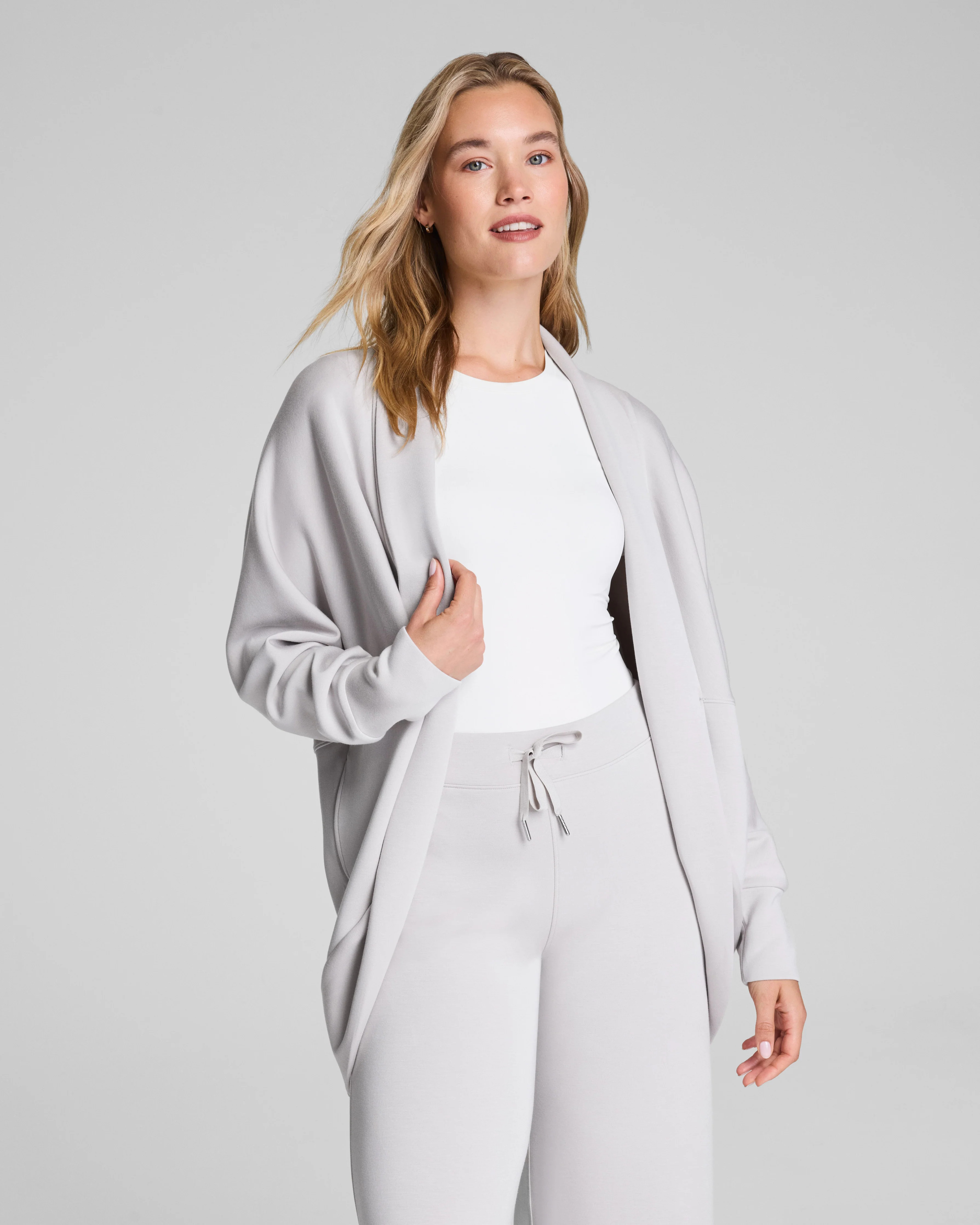 Spanx Women's SPANX AirEssentials Cocoon Cardigan in French Grey | Spanx