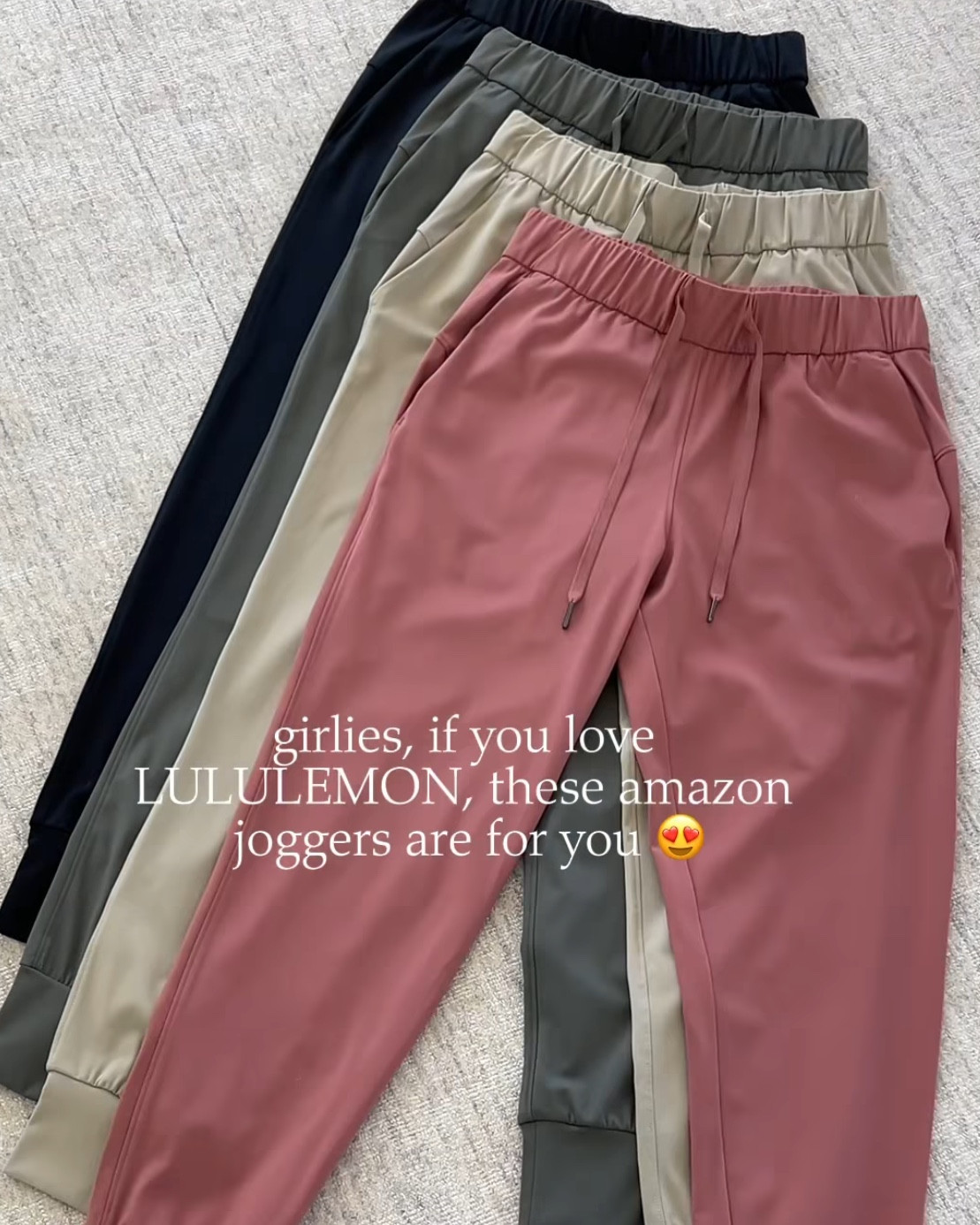 Lululemon Dupes SANTINY Women's Joggers With Pockets Crossover