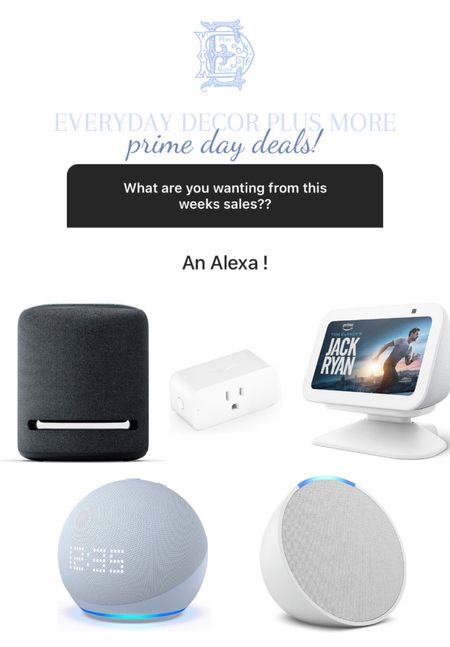Amazon prime day deals
Amazon Alexa
Alexa dot on sale
Alexa pop on sale
Alexa show on sale

#LTKhome #LTKsalealert #LTKxPrimeDay