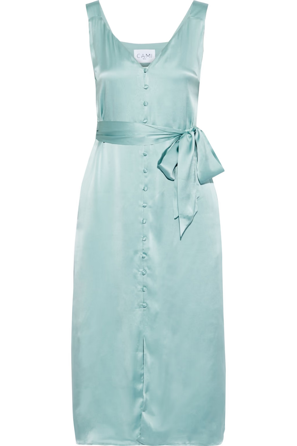 CAMI NYCThe Freddie belted silk-satin midi dress | The Outnet (UK and Europe)