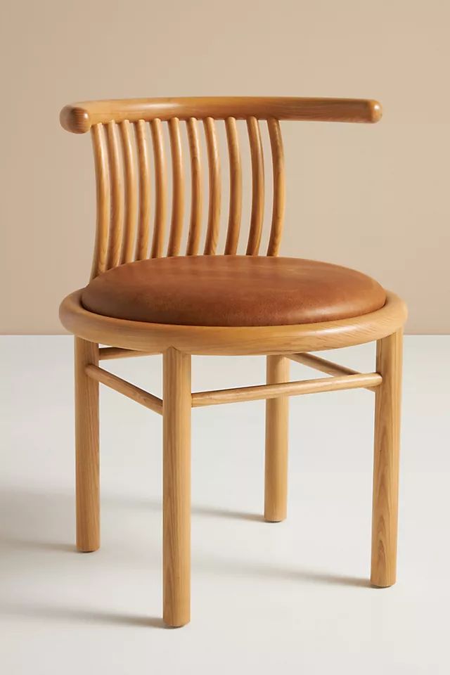 Mathilde Leather Dining Chair | Anthropologie (US)