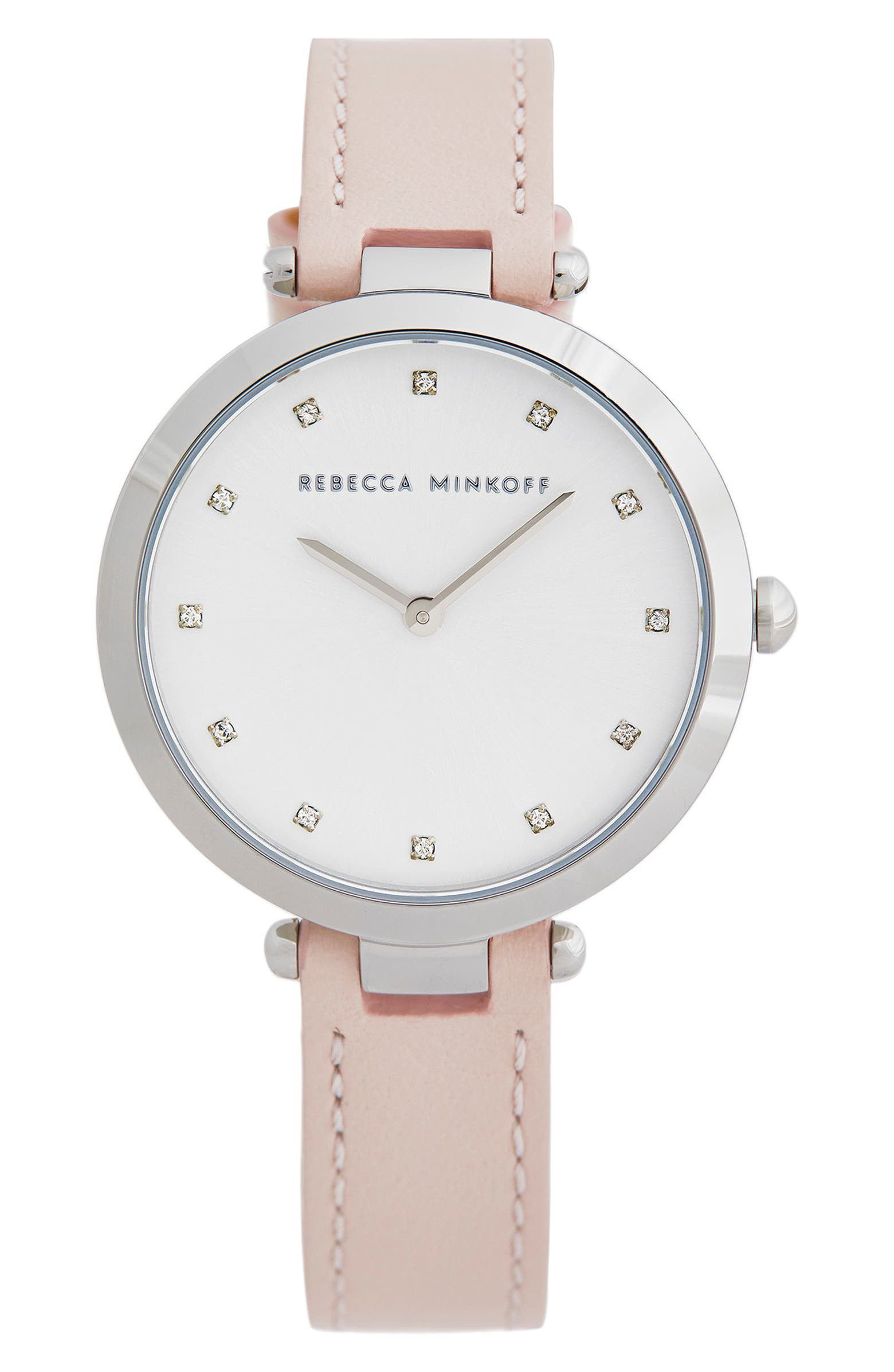Rebecca Minkoff Nina Leather Strap Watch, 33mm | Nordstrom | Nordstrom