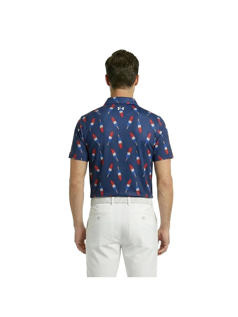 Birdie Bound Men's and Big & Tall Firecracker Popsicle Print Polo Top, Sizes XS-4XLT | Walmart (US)