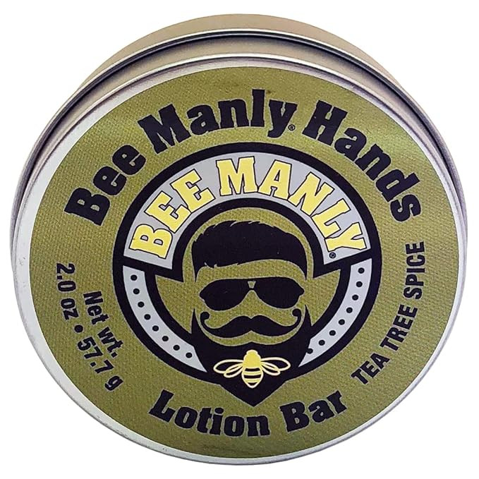 Honey House Naturals Bee Manly Hands Bee Bar -Tea Tree Spice - All Natural Ultra Moisturizing Lot... | Amazon (US)