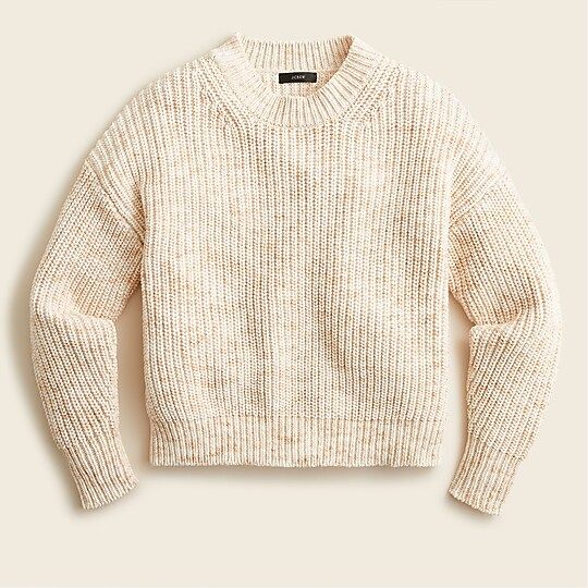 Marled cotton-blend crewneck sweater | J.Crew US
