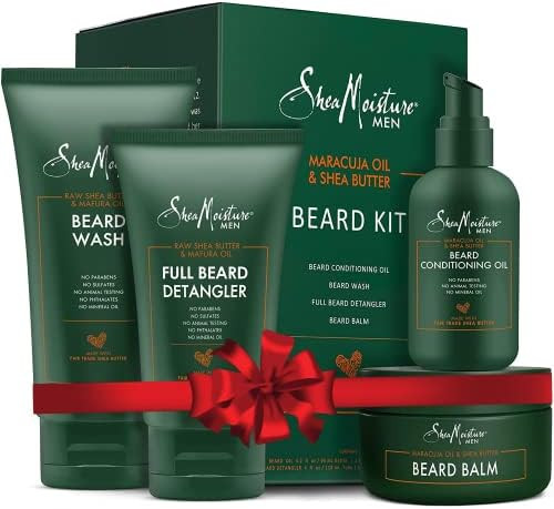 Shea Moisture Beard Kit for Men, Beard Wash, Beard Balm, Beard Oil, Beard Conditioner, Complete B... | Amazon (US)