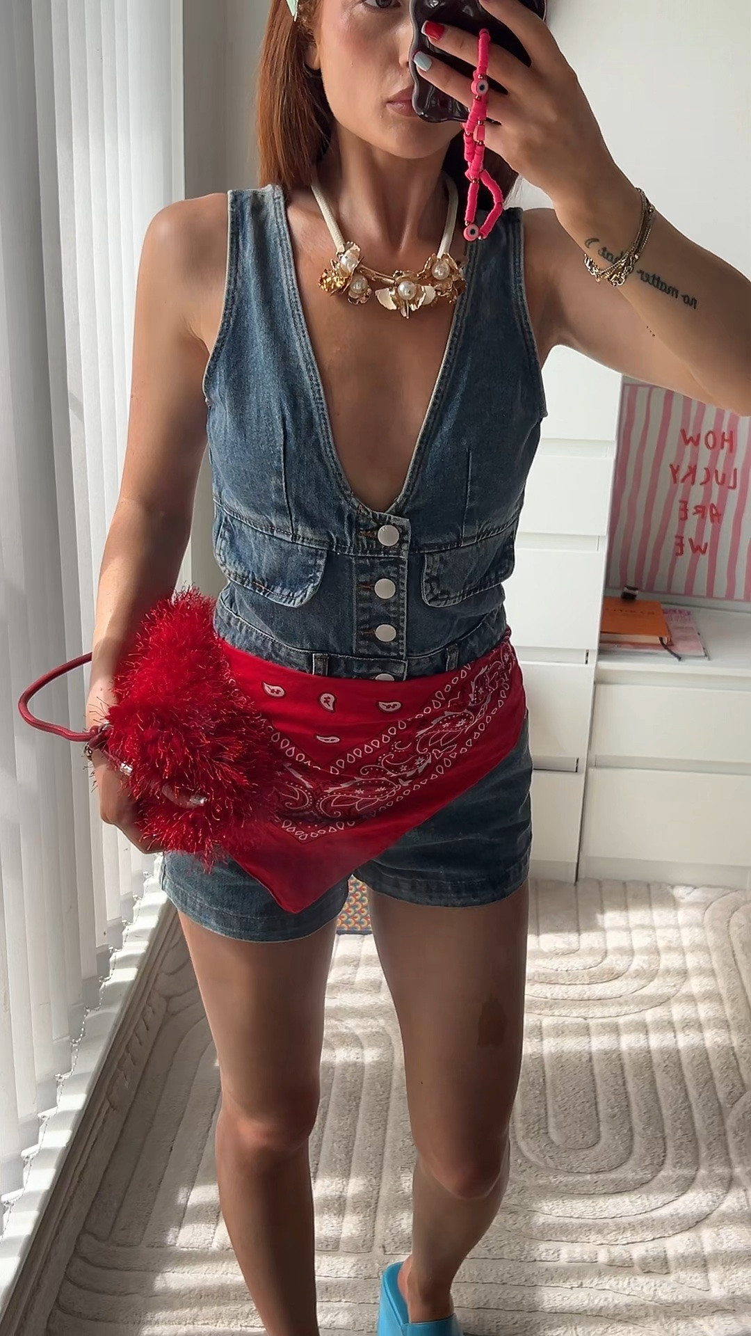 Styling my denim jumpsuit🩵♥️

-OOTD -Denim -Jumpsuit -DeepVneck -Bandana -Red -Wedges -Summerlook

#LTKuk #LTKsummer #LTKpetite