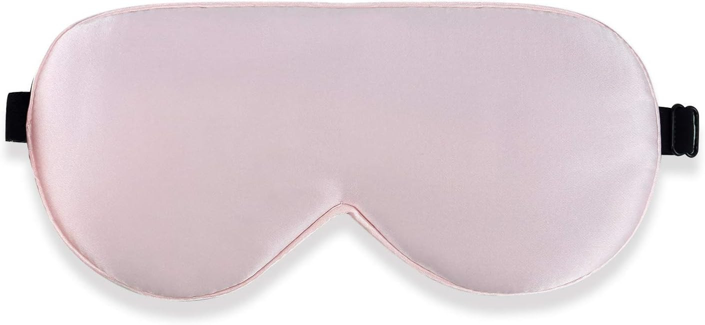 Alaska Bear Natural Silk Sleep Mask, Blindfold, Super Smooth Eye Mask (Pink) | Amazon (US)