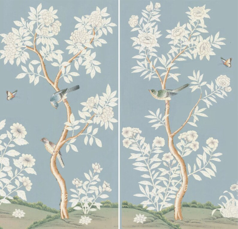 3060 Unframed Hand-painted Chinoiserie Panels | Etsy | Etsy (US)