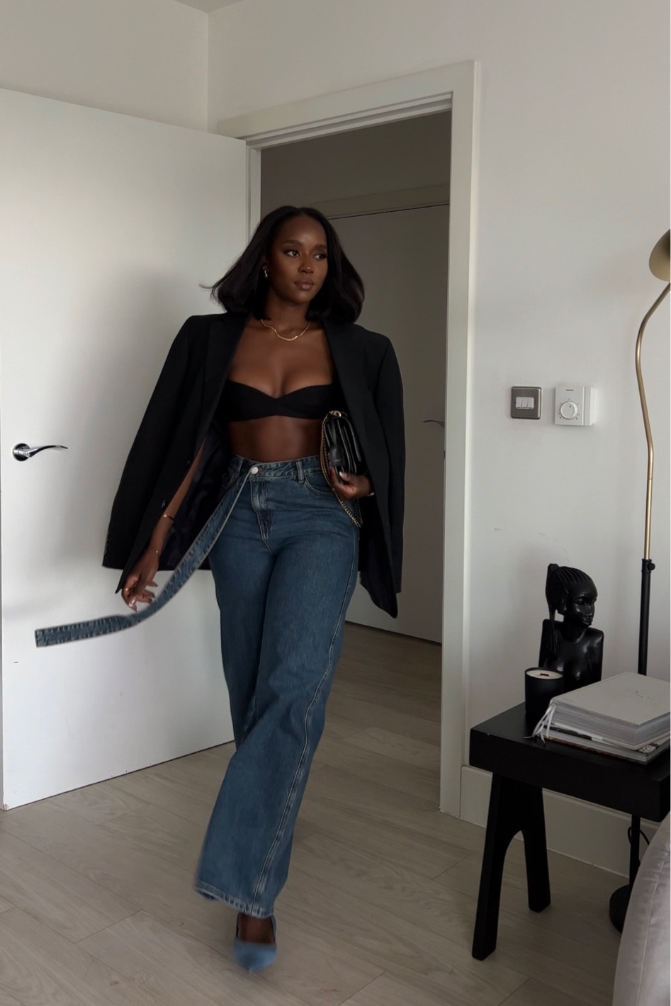 Denim on denim, court heels, kitten heels, oversized blazer, blue jeans, urban revivo, autumn outfit 

#LTKU #LTKstyletip #LTKSeasonal
