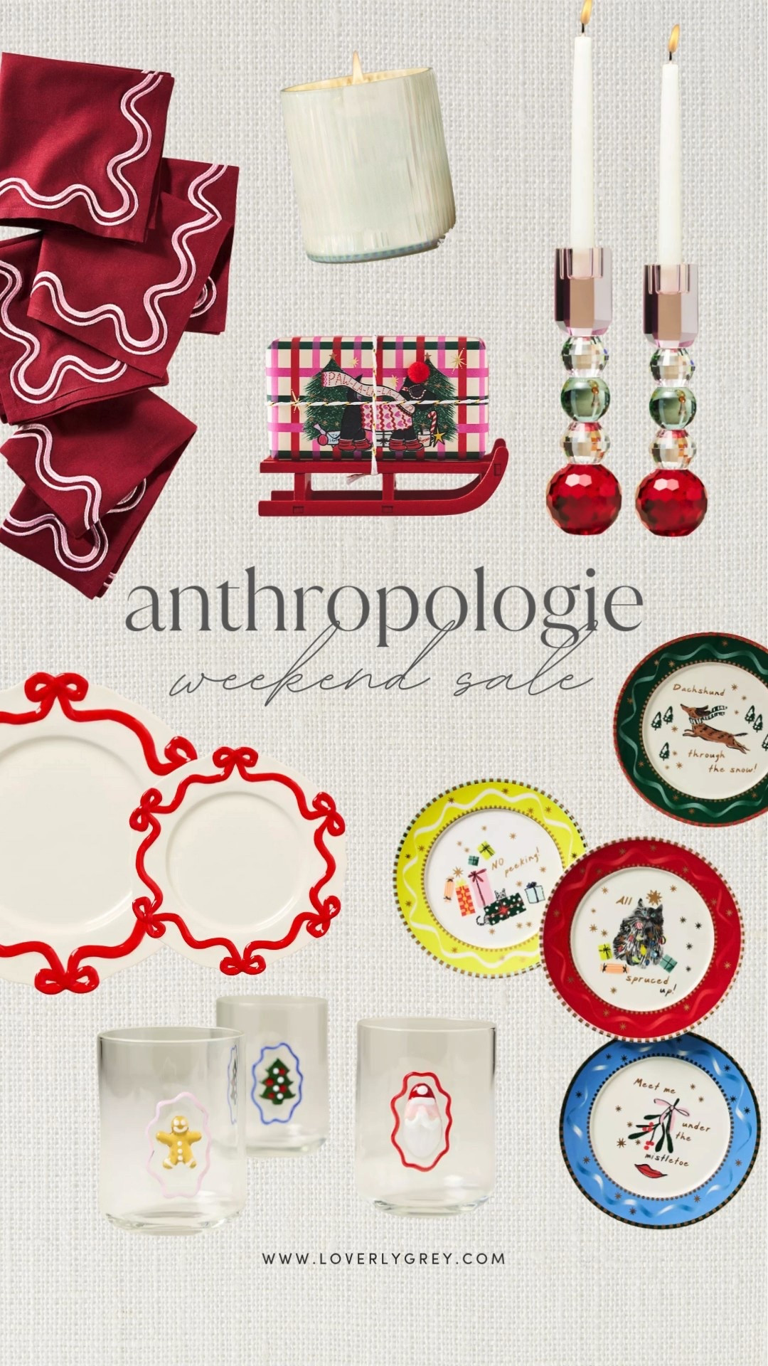 Loverly Grey’s gifting and hostess favorites are on sale up to 40% off right now! Loving these candle sticks and bow trimmed plates. 

#LTKHome #LTKGiftGuide #LTKHoliday