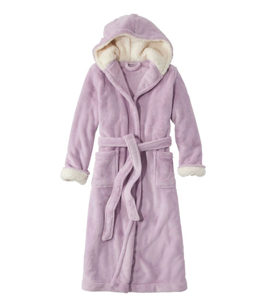 Women's Wicked Plush Robe Lavender Ice Large, Fleece L.L.Bean | L.L. Bean