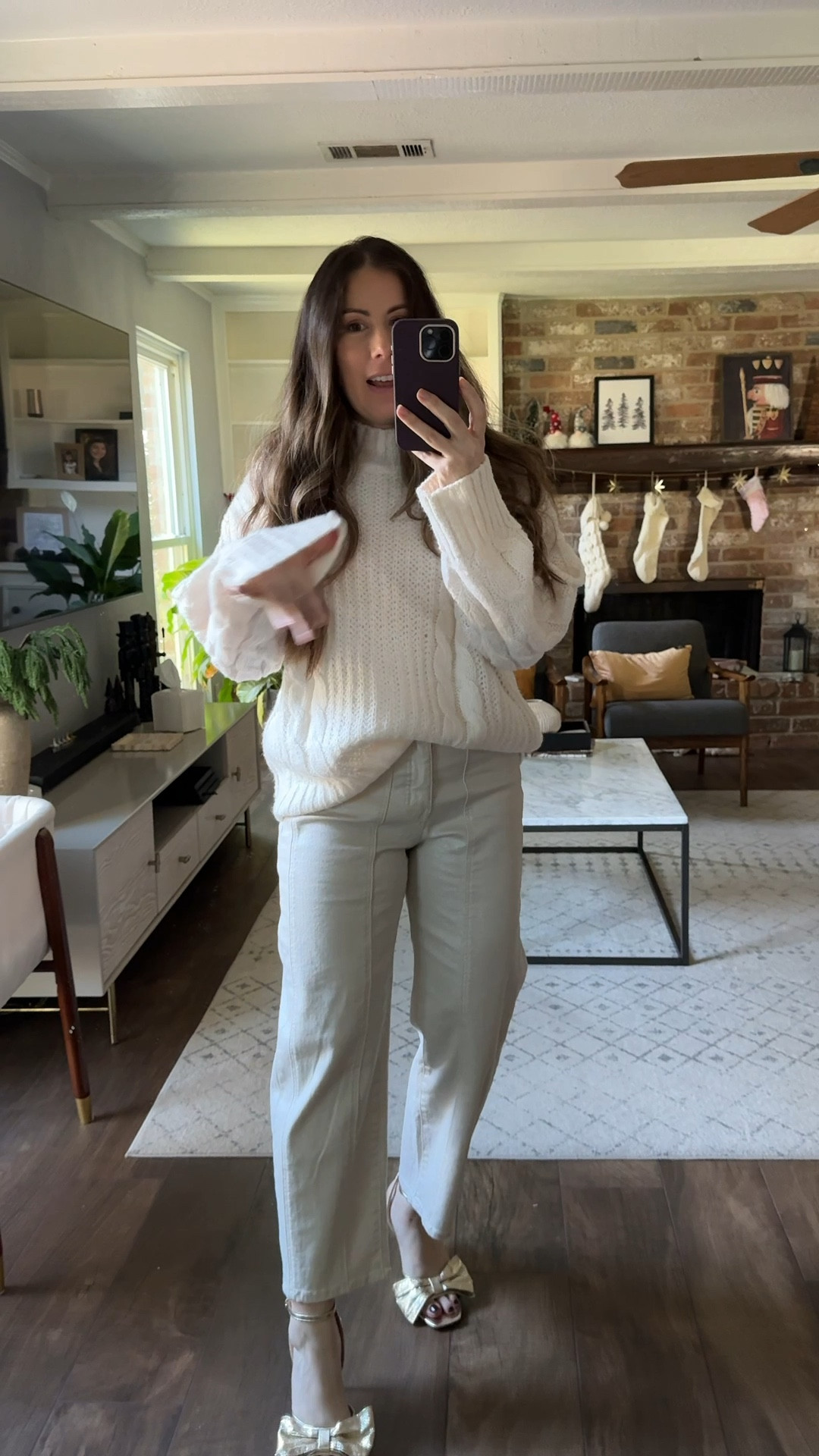 Your elevated casual holiday outfit — you’re welcome!! 

Loving these Walmart jeans from the Jessica Simpson line.  Paired with this chunky knit sweater from Scoop and my heels are also Scoop shoes 🙌🏼🙌🏼

#LTKOver40 #LTKgrwm #LTKootd