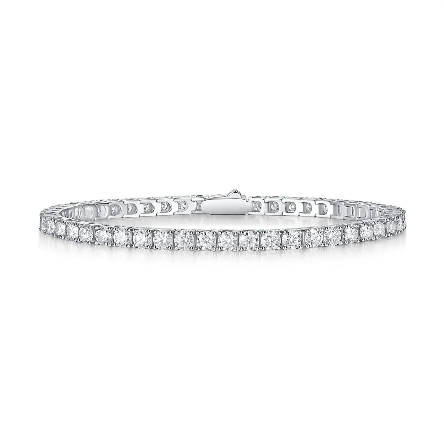 FANCIME "The One" Moissanite Tennis Sterling Silver Bracelet | FANCIME