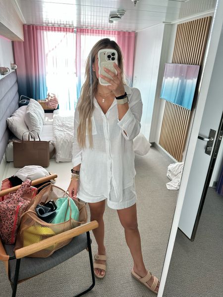 Shop one of my favorite cover-ups from Target! Goes with any bathing suit & is super comfy! You can wear it open or you can even wear it closed & tucked into some Jean shorts for a day fit. 

Linked below
Cover ups, swim cover ups, white linen top, white linen shorts, jewelry, sequin, amazon jewelry, sandals, travel essentials 

#LTKswim #LTKstyletip #LTKmidsize