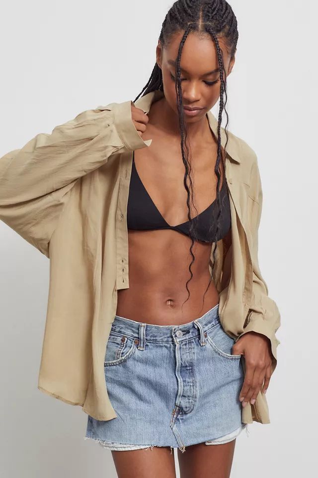UO Genesis Split-Hem Blouse | Urban Outfitters (US and RoW)