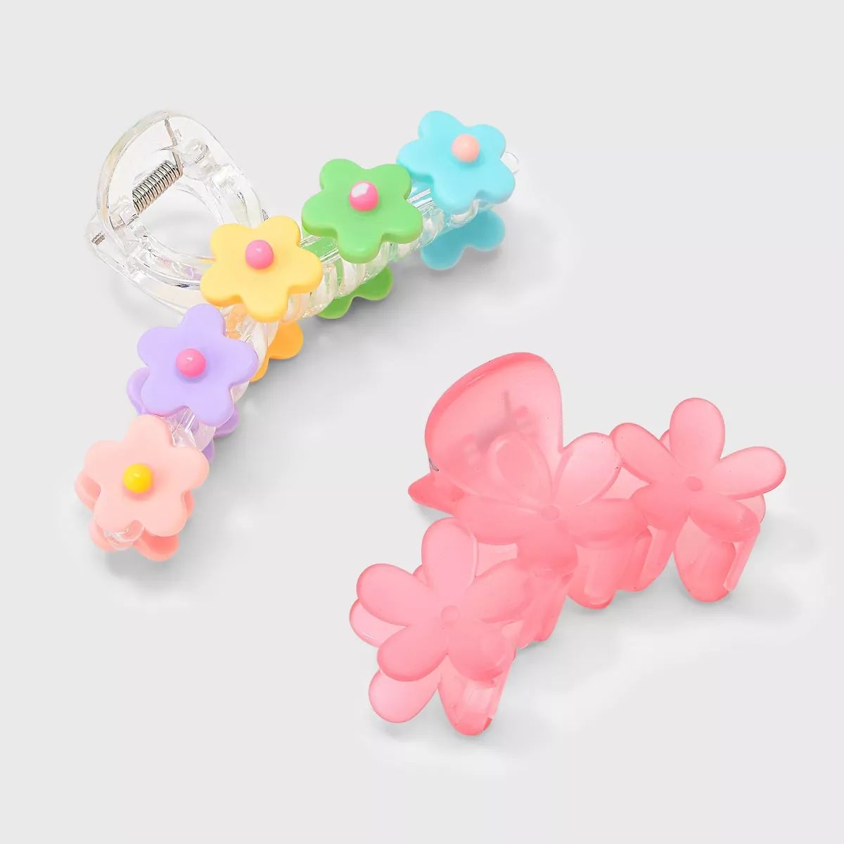Girls' 2pk Claw Clips with Flowers - Cat & Jack™ | Target