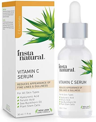 InstaNatural Vitamin C Serum with Hyaluronic Acid & Vit E - Natural & Organic Anti Wrinkle Reduce... | Amazon (US)
