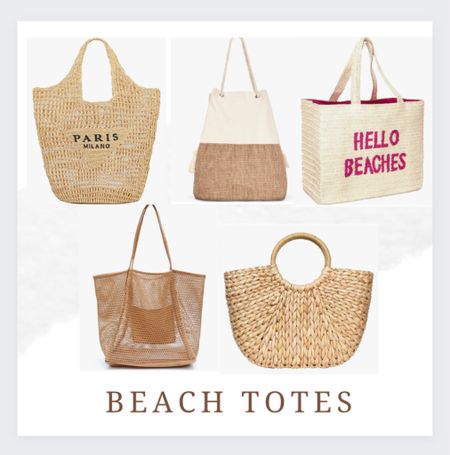 Beach Totes * Vacation Outfit * Travel Bag * Vacation * Summer

#LTKunder50 #LTKtravel #LTKswim