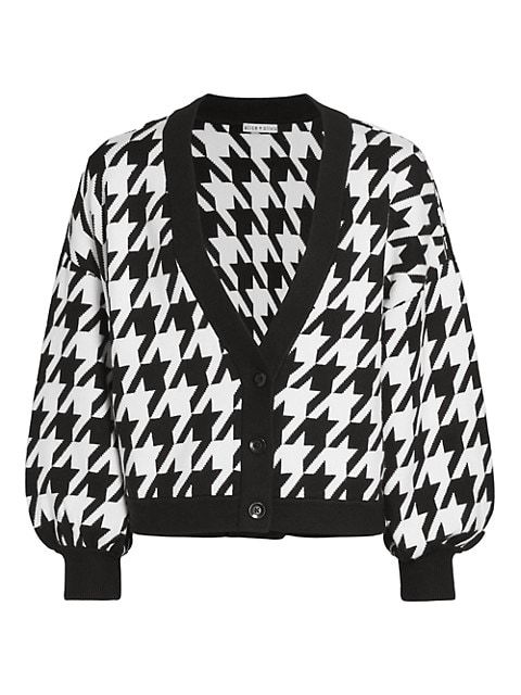 Zelina Houndstooth Cardigan | Saks Fifth Avenue