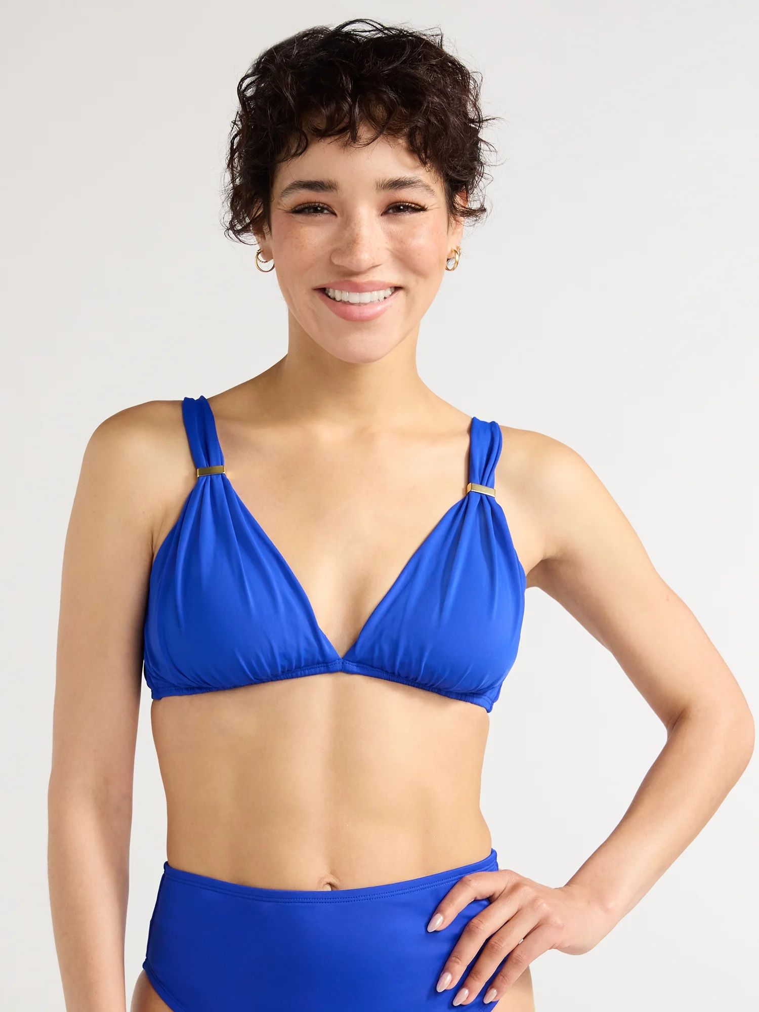 Sofia by Sofia Vergara Women's and Plus Plunge Bikini Top, Sizes XS-2X | Walmart (US)