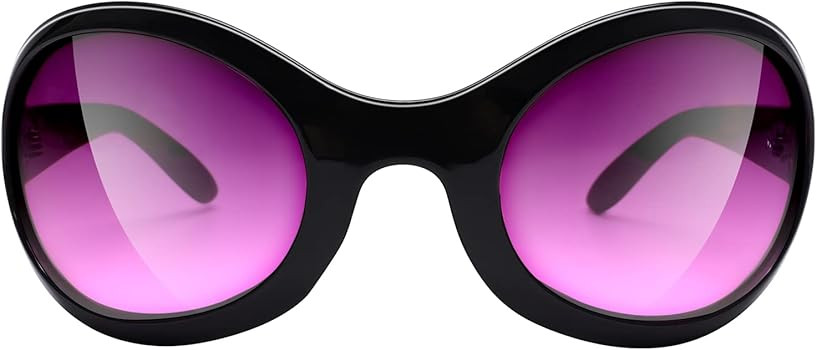Oversized Fashion Sunglasses for Women Men Wrap Around Classic Oval Black Sun Glasses Ladies Shad... | Amazon (US)