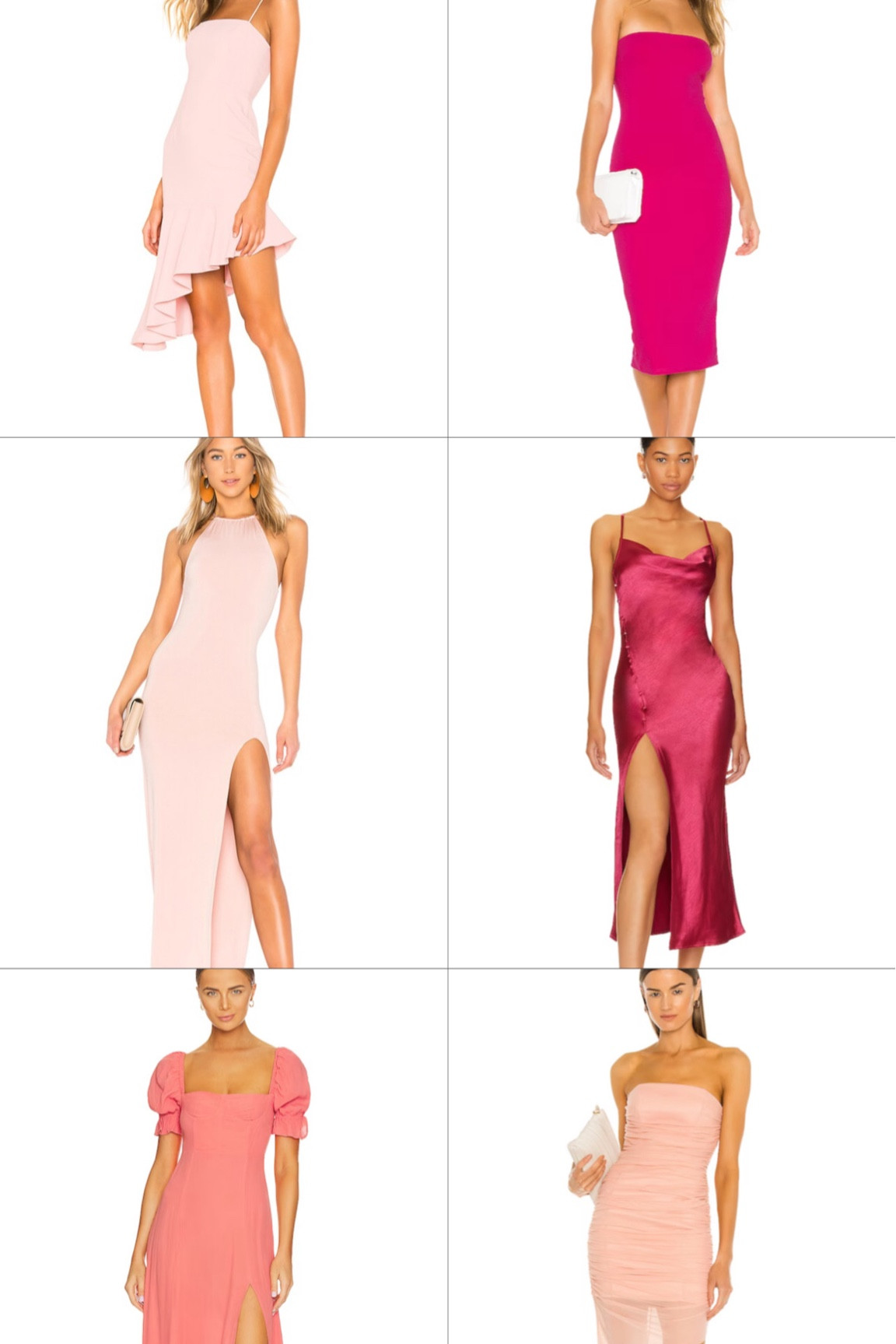 Wedding guest dress, date night outfit, resort wear, vacation outfit, pink, midi dress, high low dress, satin, strapless, revolve. 

#LTKwedding #LTKsalealert #LTKSpringSale