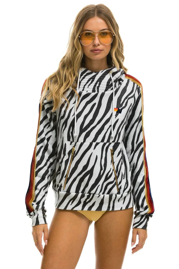 NINJA PULLOVER HOODIE - ZEBRA | Aviator Nation
