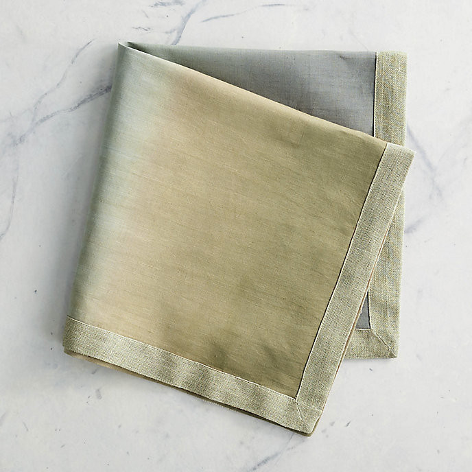 Dip Dye Napkins, Set of Four | Frontgate | Frontgate