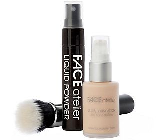 FACE Atelier The Flawless Face Foundation Setwith Brush | QVC