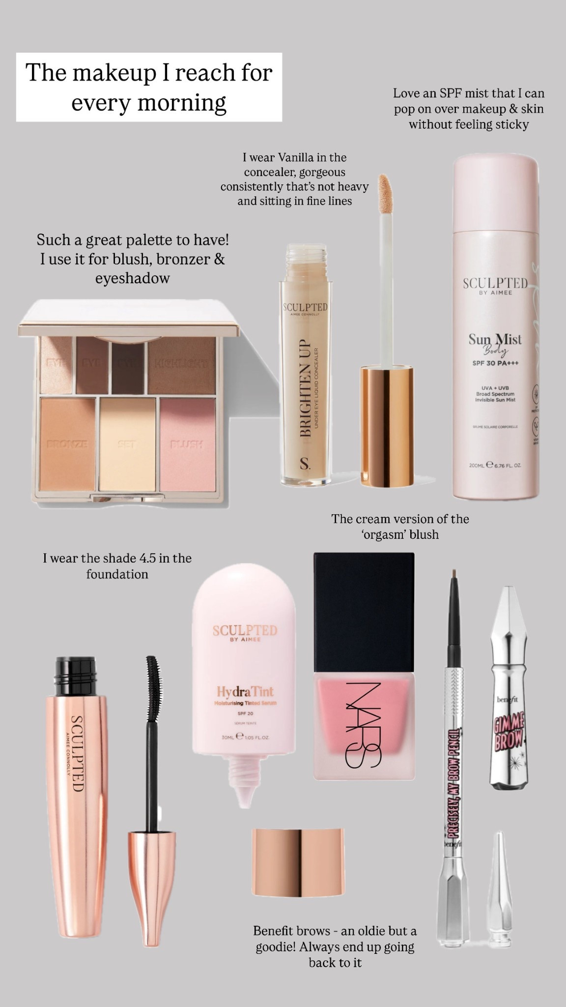 My everyday makeup staples ✨ all tried, tested & on repeat. These are the products I use daily for a quick, natural  everyday look. Perfect products for dewy skin, fluffy brows, and an effortless glow 🤍 


#LTKeurope #LTKbeauty #LTKuk