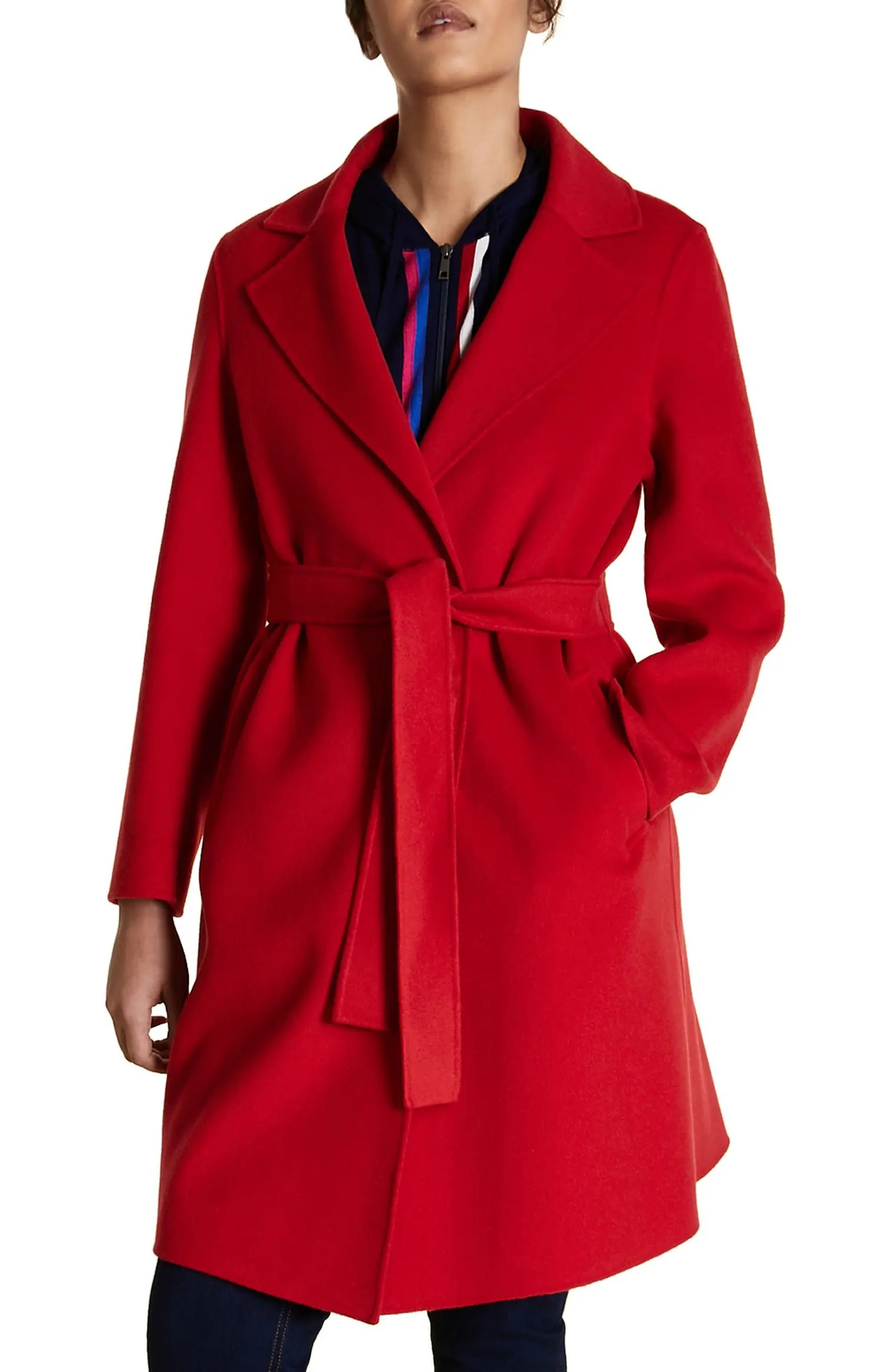 Tabor Belted Wool Blend Coat | Nordstrom