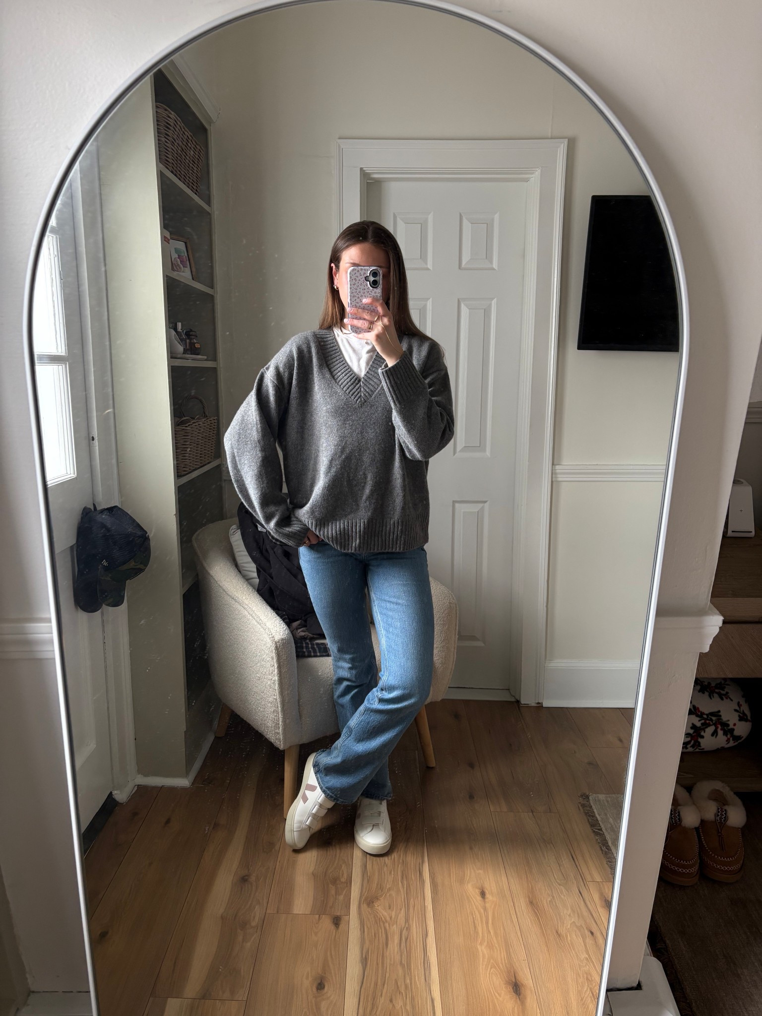 Off to Boston wearing my new vejas
Jeans are actually the Abercrombie boot cut low rise- size 26

#LTKSeasonal #LTKSpringSale #LTKStyleTip