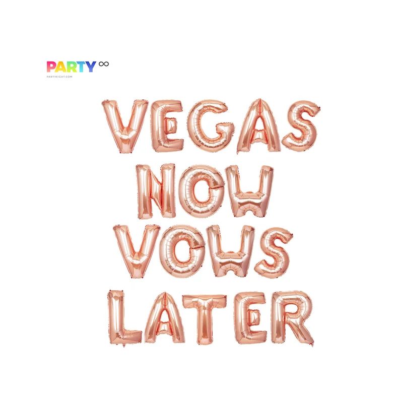 Vegas Bachelorette Party Balloons | Vegas Now Vows Later | Vegas Bachelorette Party Decorations b... | Etsy (US)